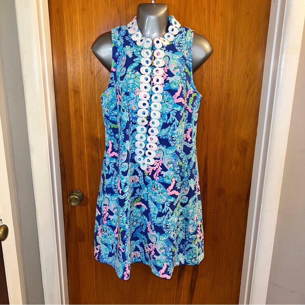 Lilly Pulitzer Jane Shift in Turtle Villa Sz 4